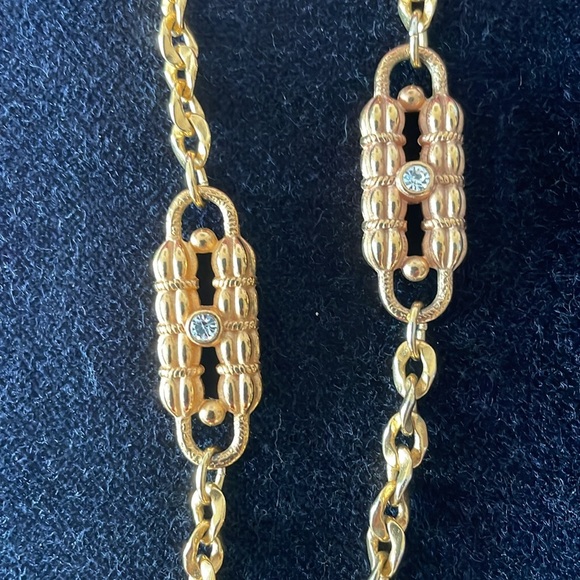 Vintage Long Necklace with Swarovski Crystals. - Picture 3 of 5